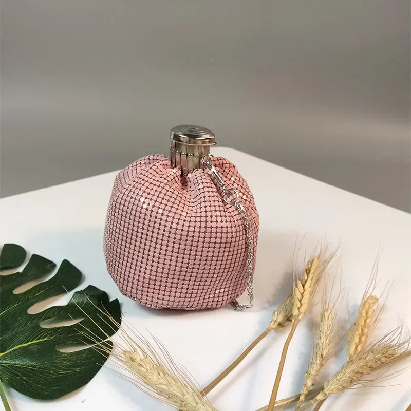 Luxe Glanzende Bucket Bag met Trekkoord | Trendy & Lichtgewicht