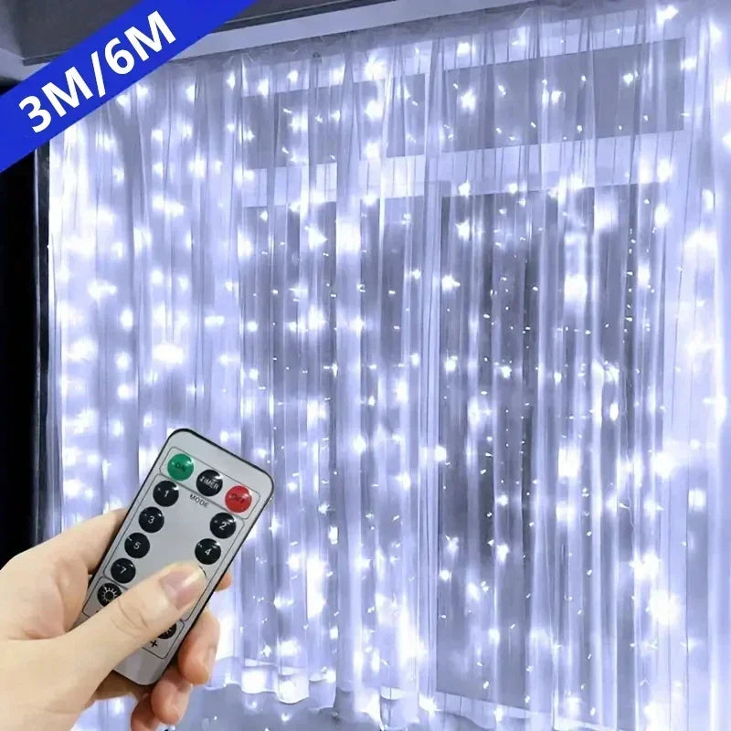 LED Gordijnverlichting – Warm Witte Sfeerlampen met Afstandsbediening | USB Aangedreven | Meerdere Formaten & Kleuren