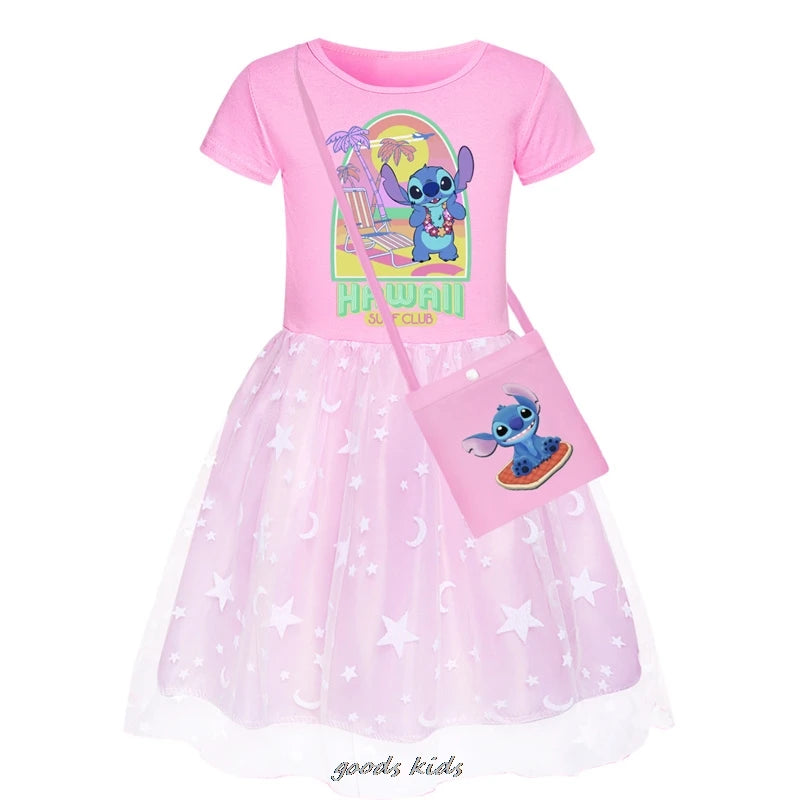 Hot Lilo And Stitch Dress for Girls | π FREE Matching Bag
