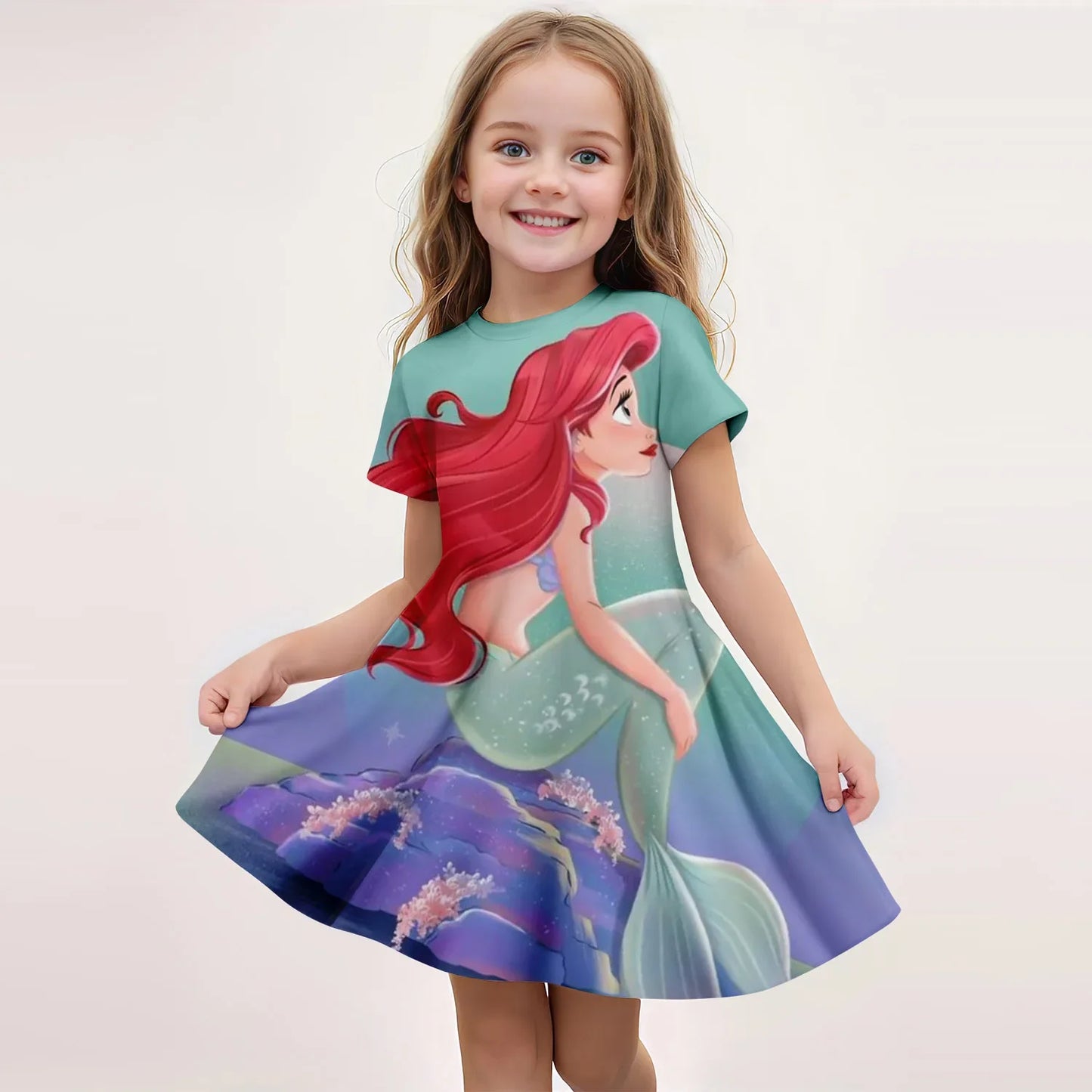 Summer Mermaid Dress for Girls