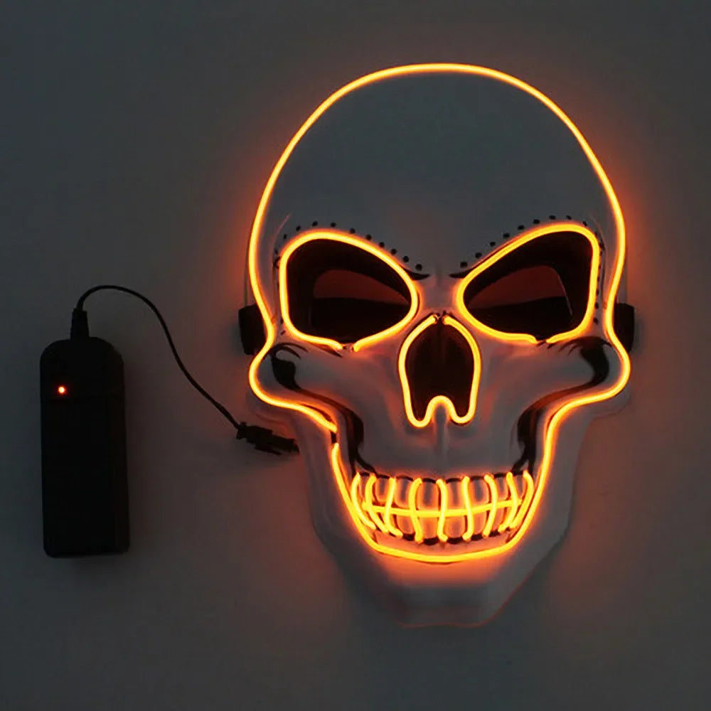 LED Halloween Schedel Masker | Oplichtend Cosplay & Horror Feestmasker 2025