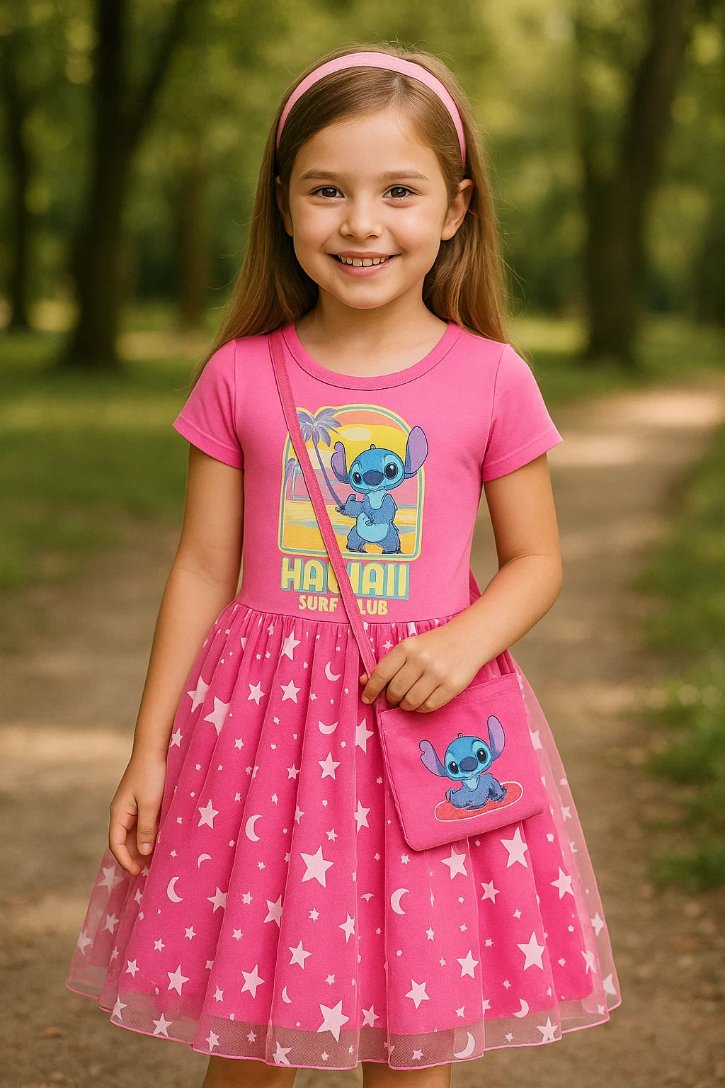 Hot Lilo And Stitch Dress for Girls | π FREE Matching Bag