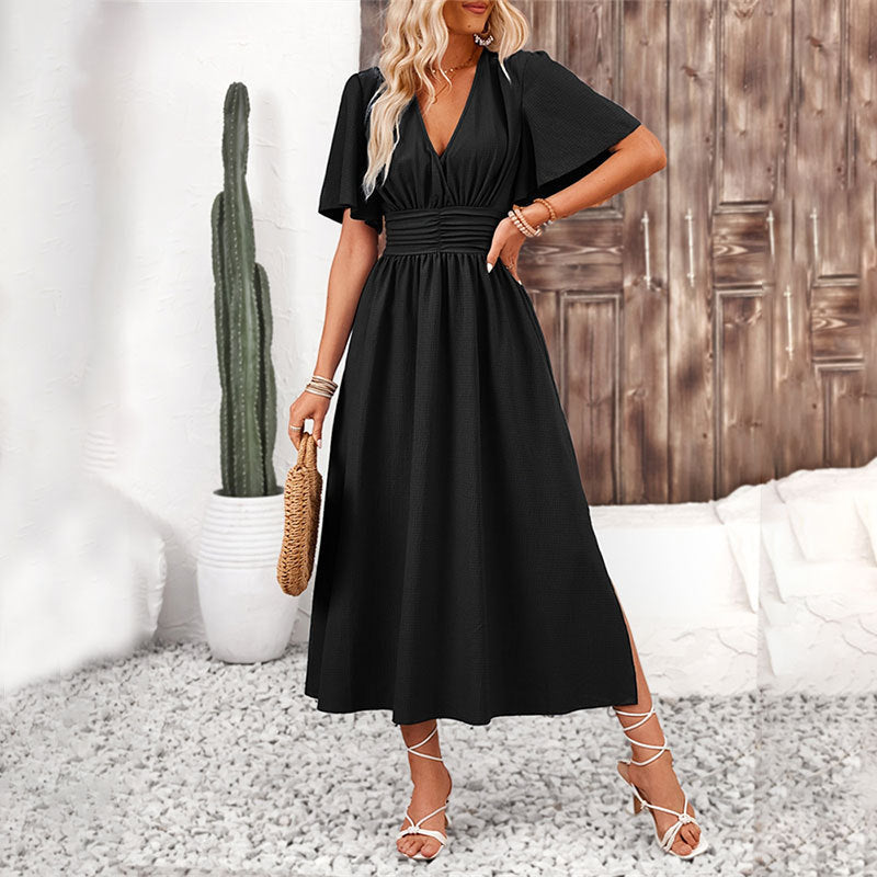 Ruffled Sleeve Maxi Dress | Lightweight Summer Dress