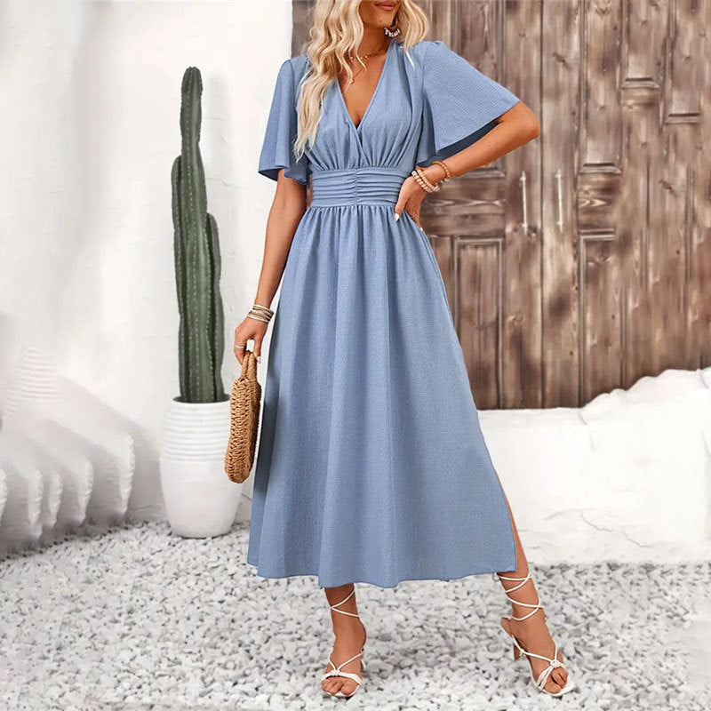 Ruffled Sleeve Maxi Dress | Lightweight Summer Dress