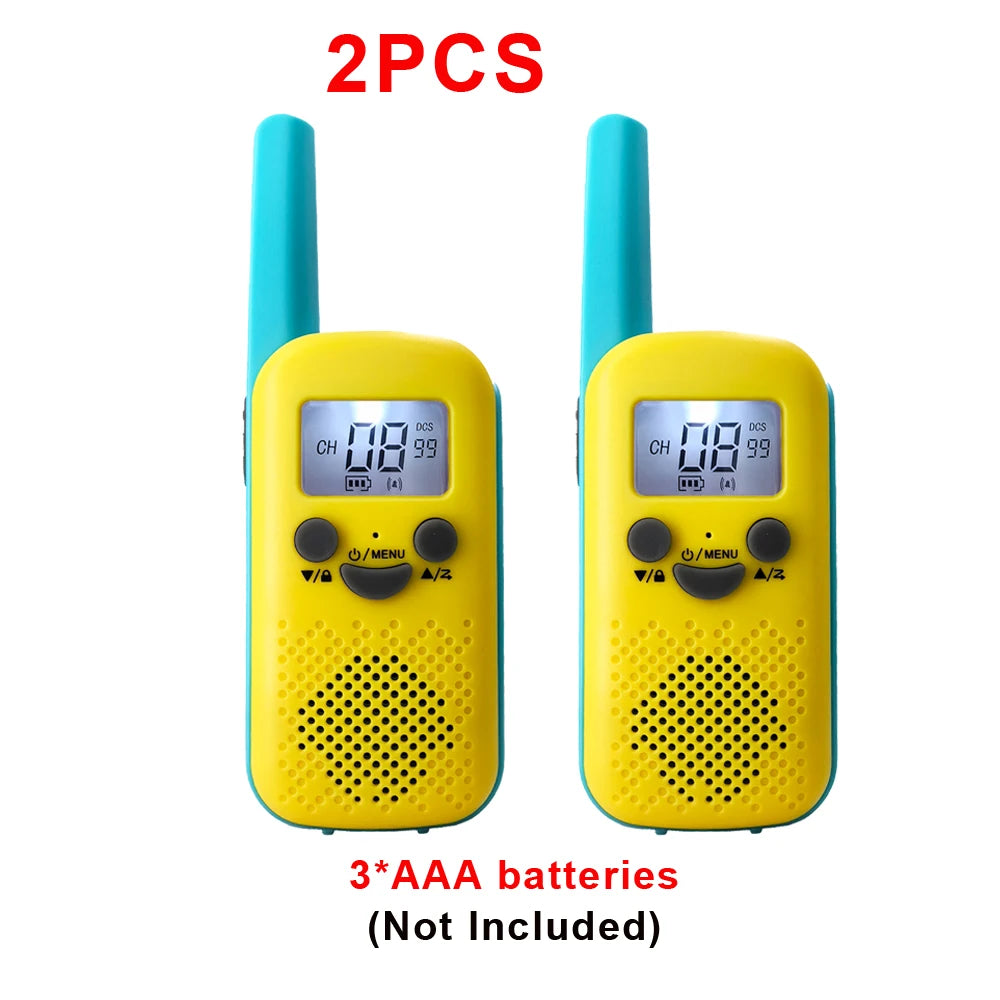 2PCS Kids Walkie-Talkie – 22 Channels | 6KM Long Range | USB-C Rechargeable | Perfect Outdoor Toy