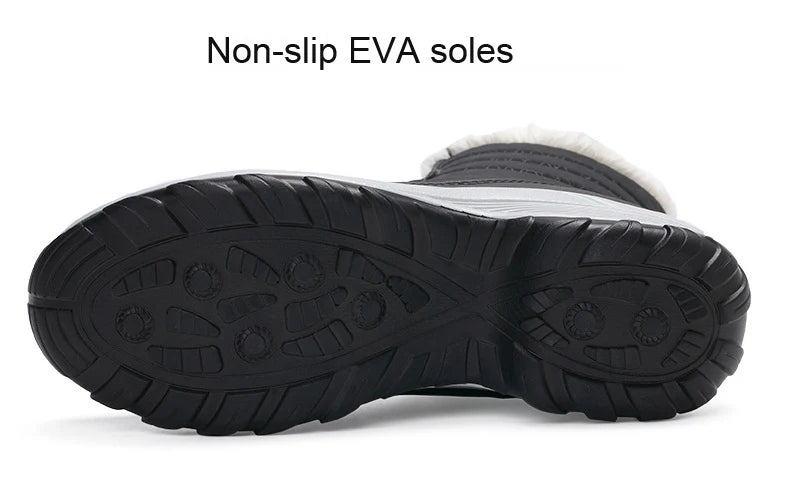 Warme Dames Winterlaarzen met Vetersluiting – Snowboots met Bontvoering | Waterafstotend PU | Antislip Zool | Zwart