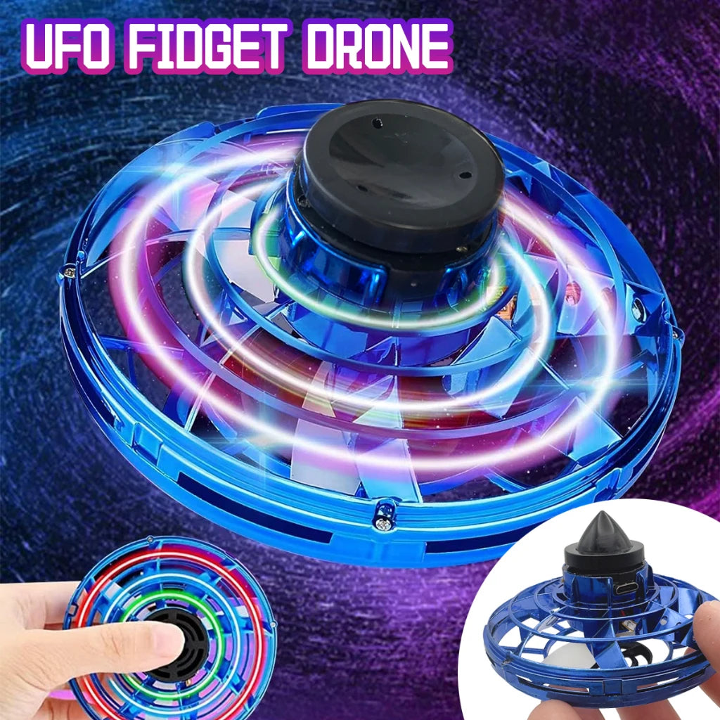 LED UFO Fidget Spinner Drone – The Floating Lightshow Toy for All Ages!