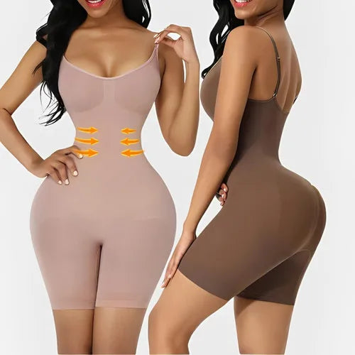 Customizable Seamless Women Bodysuit | Butt Lifter | Waist Trainer | Shapewear with Adjustable Straps