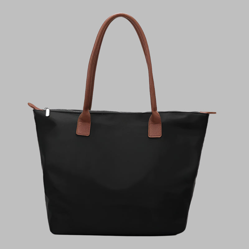 Luxury Canvas Shopper with Leather Handles | Spacious & Stylish