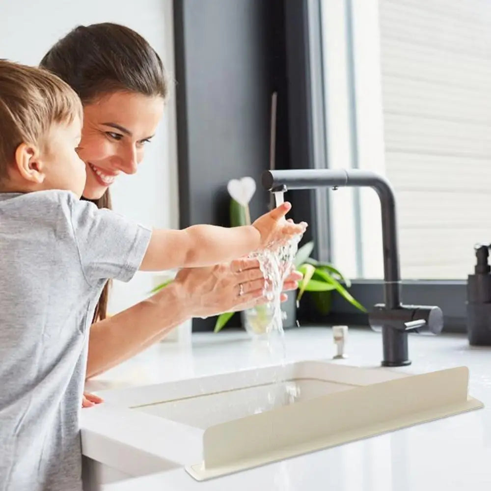 Siliconen Kraan Spatbescherming | Waterdichte Gootsteenbescherming met Zuignap