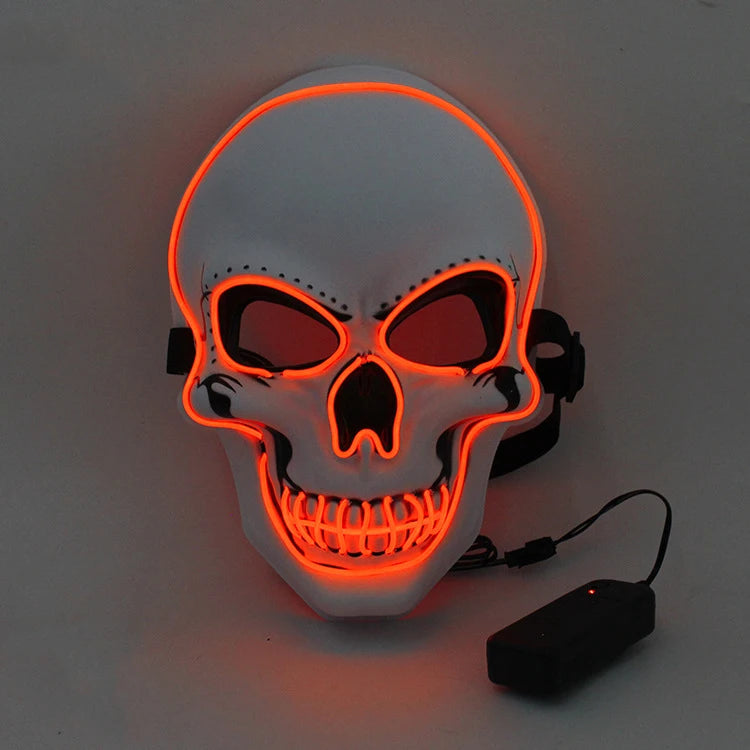 LED Halloween Schedel Masker | Oplichtend Cosplay &amp; Horror Feestmasker 2025