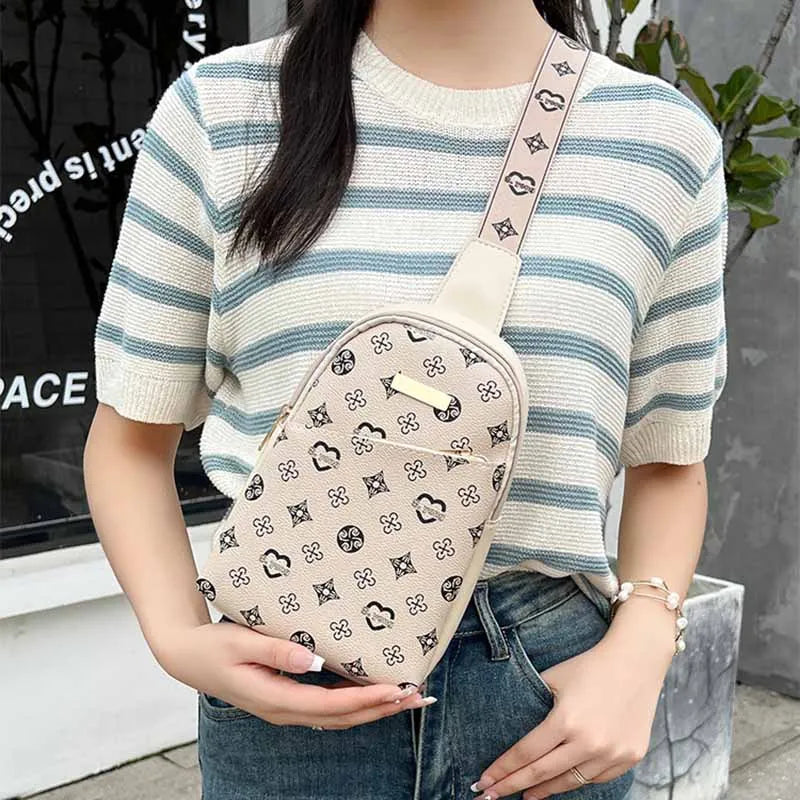 Stylish Printed Crossbody Chest Bag | Outdoor Shoulder Bag for Women