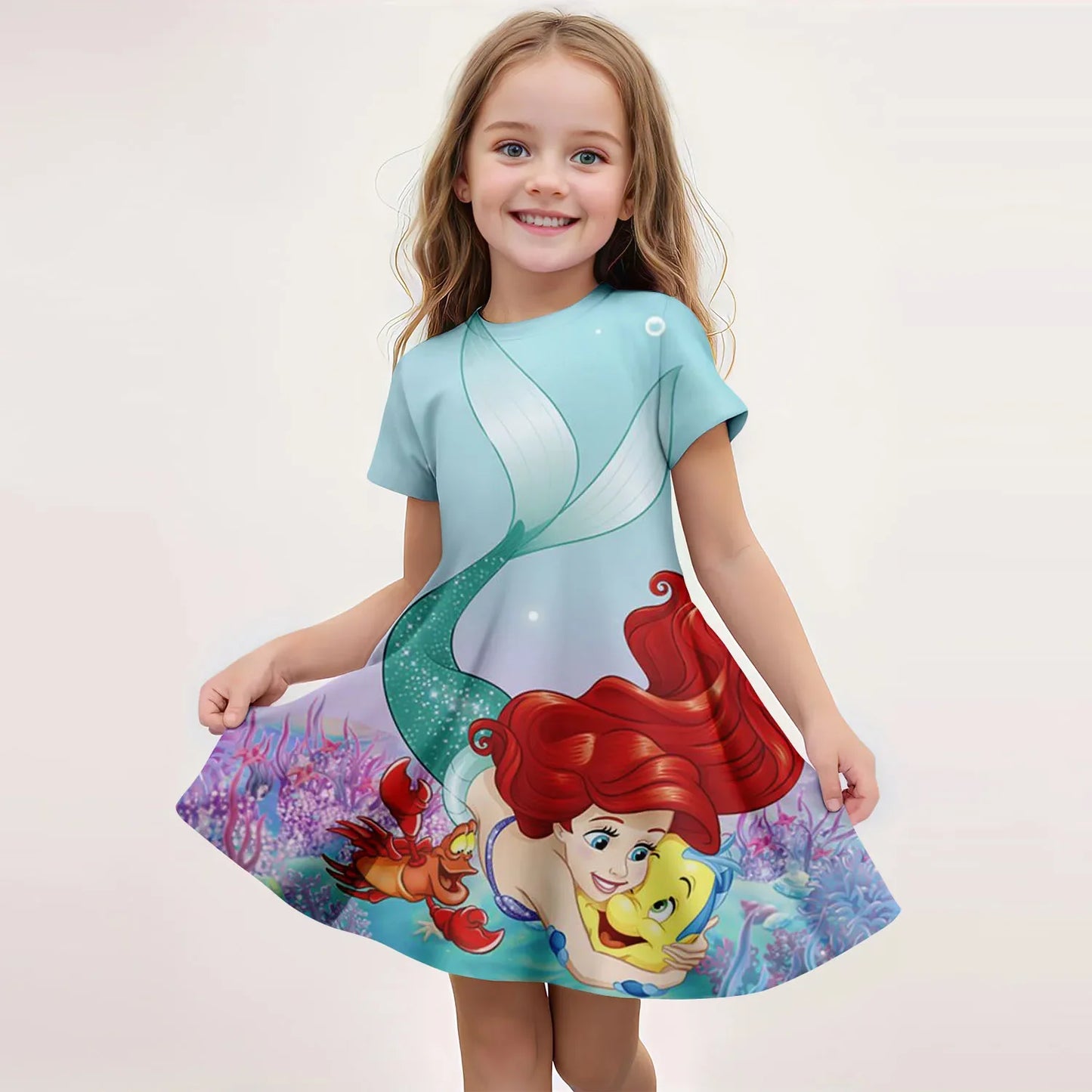 Summer Mermaid Dress for Girls