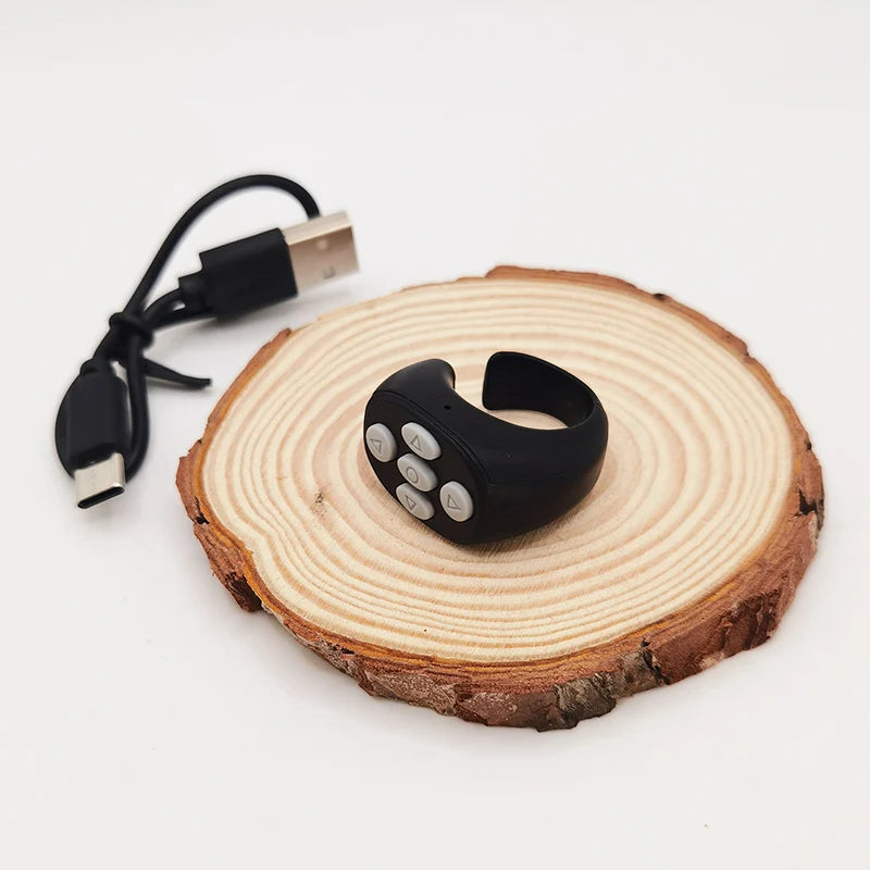 TikTok Bluetooth Ring Afstandbediening – Scroll, Swipe & Selfie met één klik | Bluetooth 5.3 | Universele Compatibiliteit