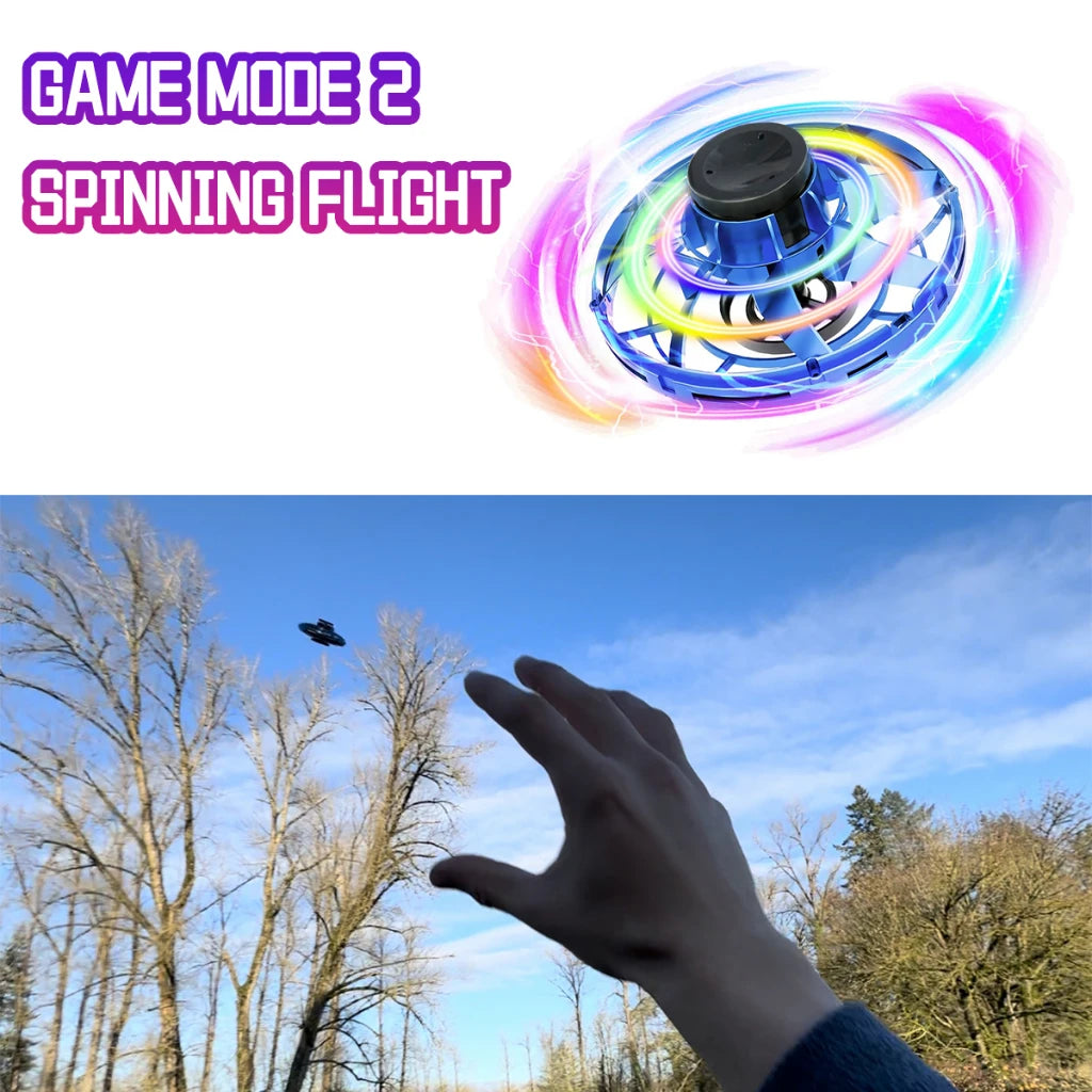 LED UFO Fidget Spinner Drone – The Floating Lightshow Toy for All Ages!