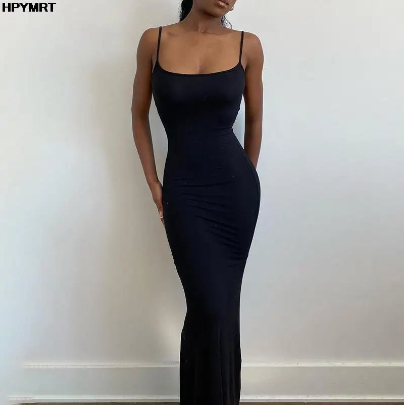 Sexy Backless Bodycon Summer Slip Dress | Maxi Dress