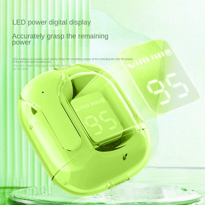 Draadloze Bluetooth 5.3 Oordopjes met LED Display & Noise Cancelling