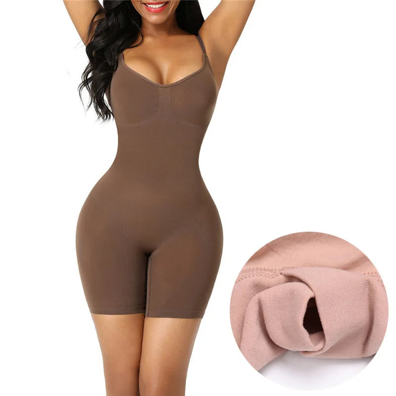 Customizable Seamless Women Bodysuit | Butt Lifter | Waist Trainer | Shapewear with Adjustable Straps