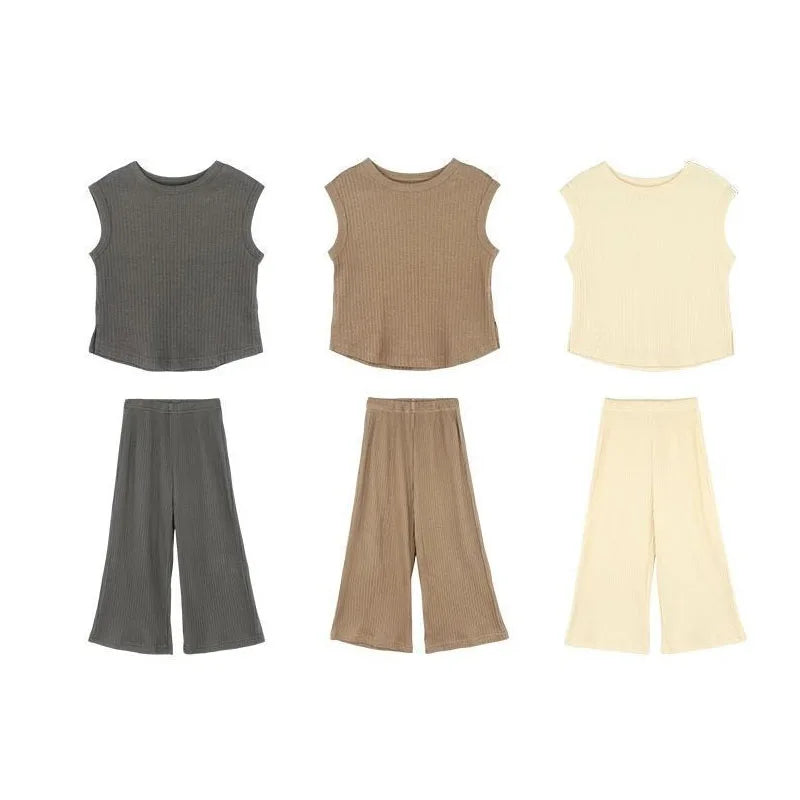 Girls Summer Outfit Set | Top + Pants