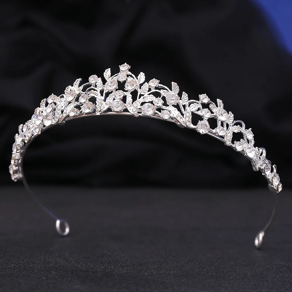 Luxe Barok Bruidskroon met Kristallen | Tiara voor Je Eigen verjaardag, Trouwdag, Gala of Fotoshoot