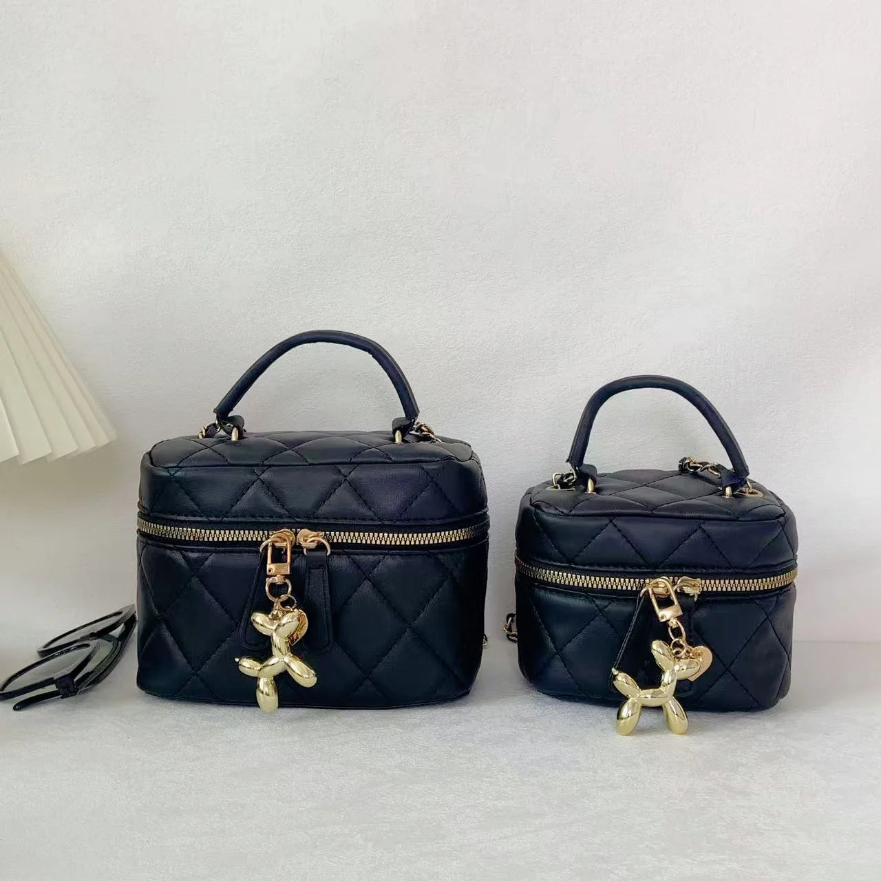 Y2K Dames Box Tas – Trendy Schoudertas met Ketting & Schattige Hondenhanger 2025