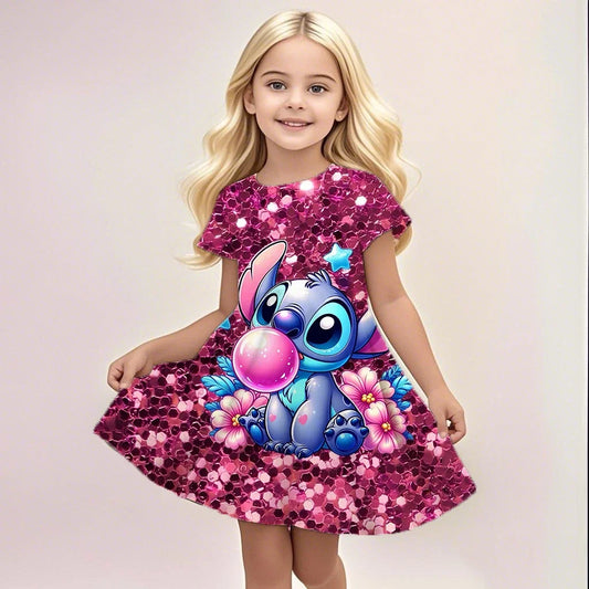 2-Piece Summer Outfit for Kids | Cartoon Printed T-shirt & Shorts Set