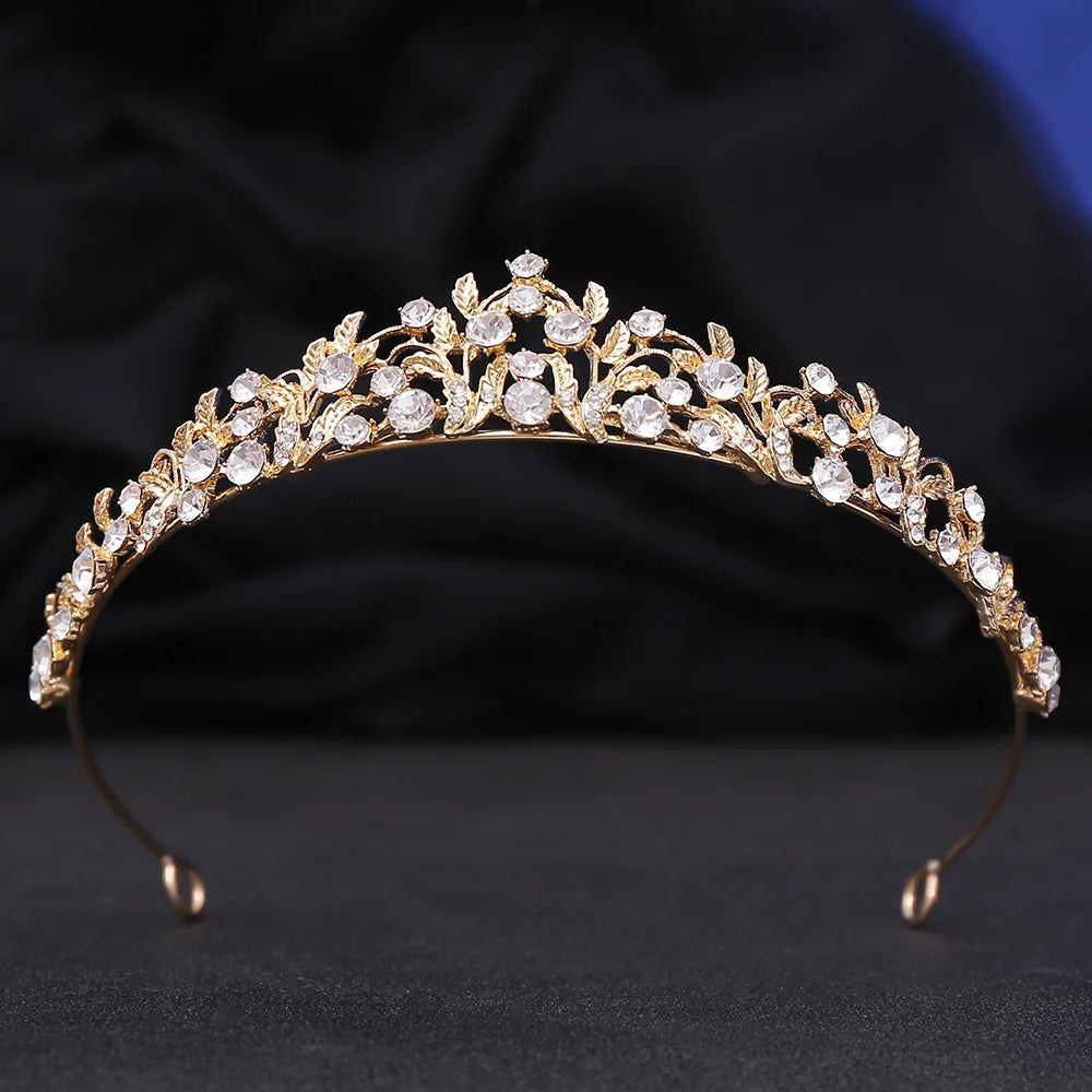 Luxe Barok Bruidskroon met Kristallen | Tiara voor Je Eigen verjaardag, Trouwdag, Gala of Fotoshoot