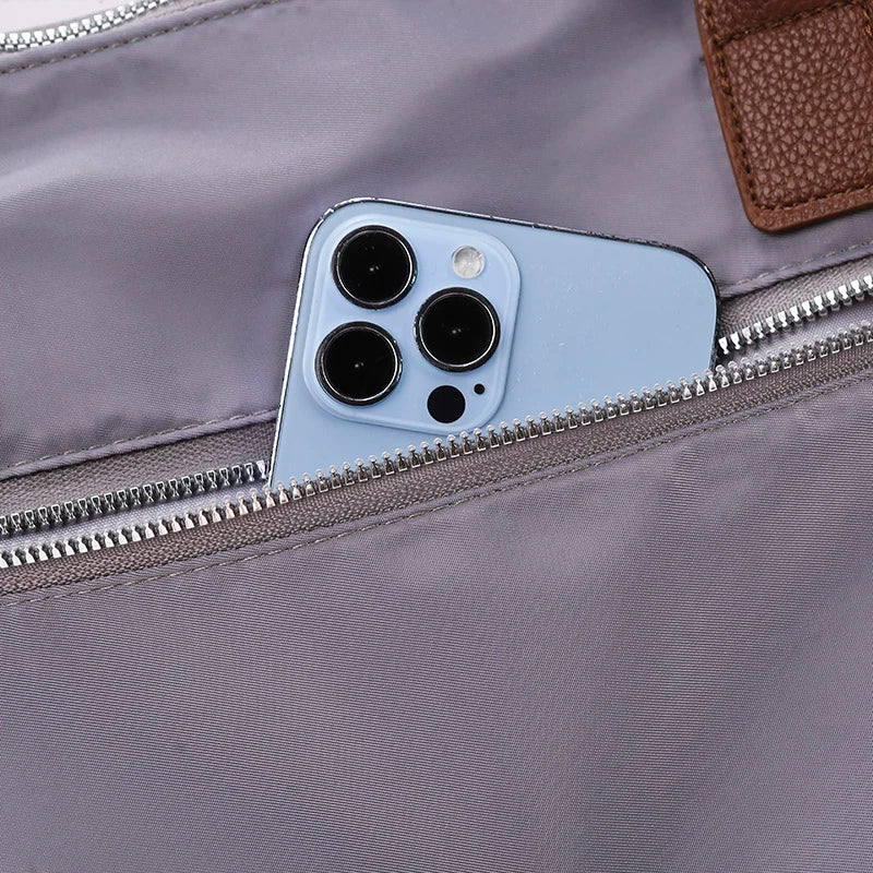 Luxury Canvas Shopper with Leather Handles | Spacious & Stylish