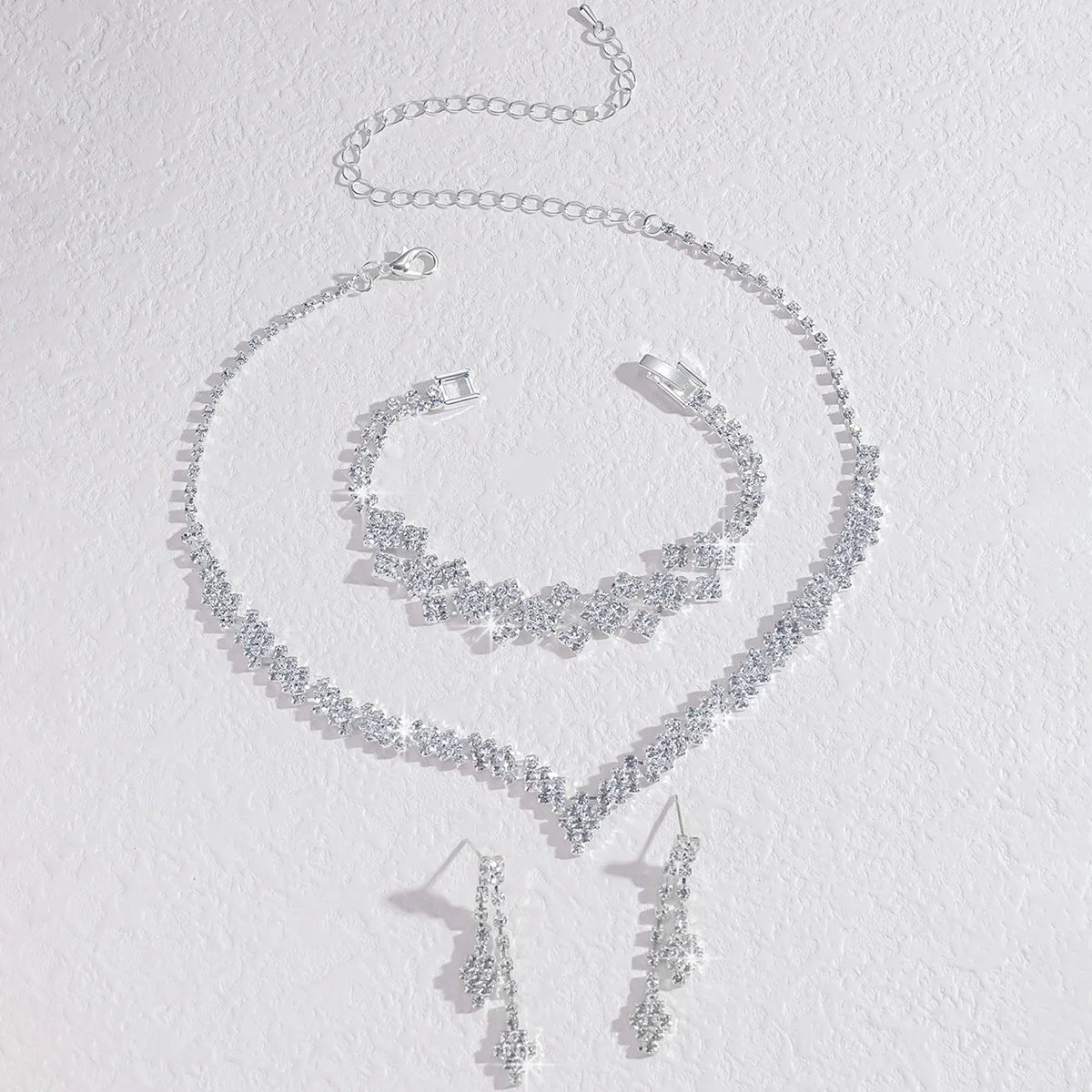 Women’s Jewelry Set Wedding 2025 | Claw Chain Necklace, Earrings & Bracelet