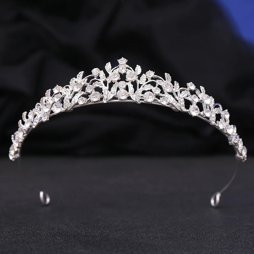 Luxe Barok Bruidskroon met Kristallen | Tiara voor Je Eigen verjaardag, Trouwdag, Gala of Fotoshoot