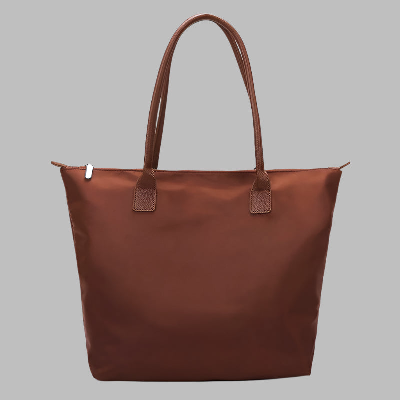 Luxury Canvas Shopper with Leather Handles | Spacious & Stylish