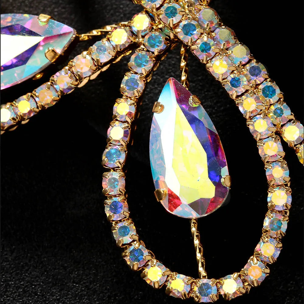 Elegant Boho Rhinestone Headpiece for Women | Sparkling Belly Dance Headdress, Ballroom & Party Hair Accessory