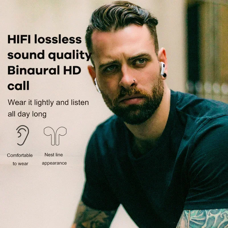 Air Pro 6 Draadloze Oordopjes – Bluetooth 5.3 | Touch Control | 24 Uur Batterij | Compatibel met Android, iOS & Windows
