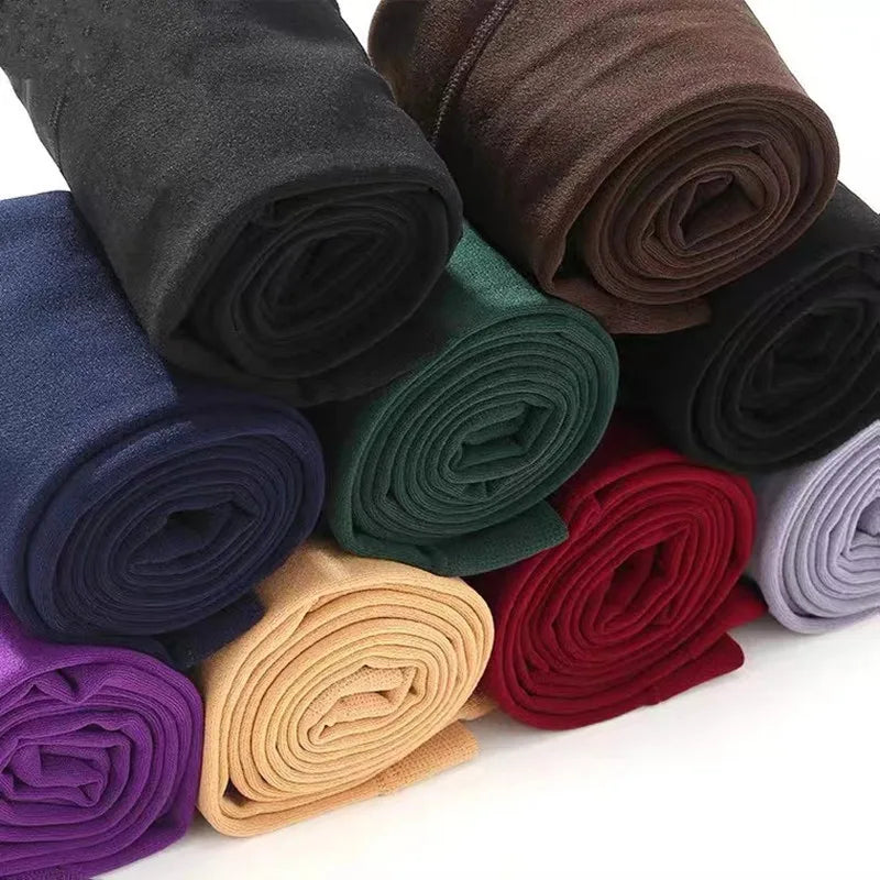 Ultra-Zachte Thermische Winterlegging voor Dames – Met Fleece Binnenvoering | Hoge Taille | One Size | Warm & Slank