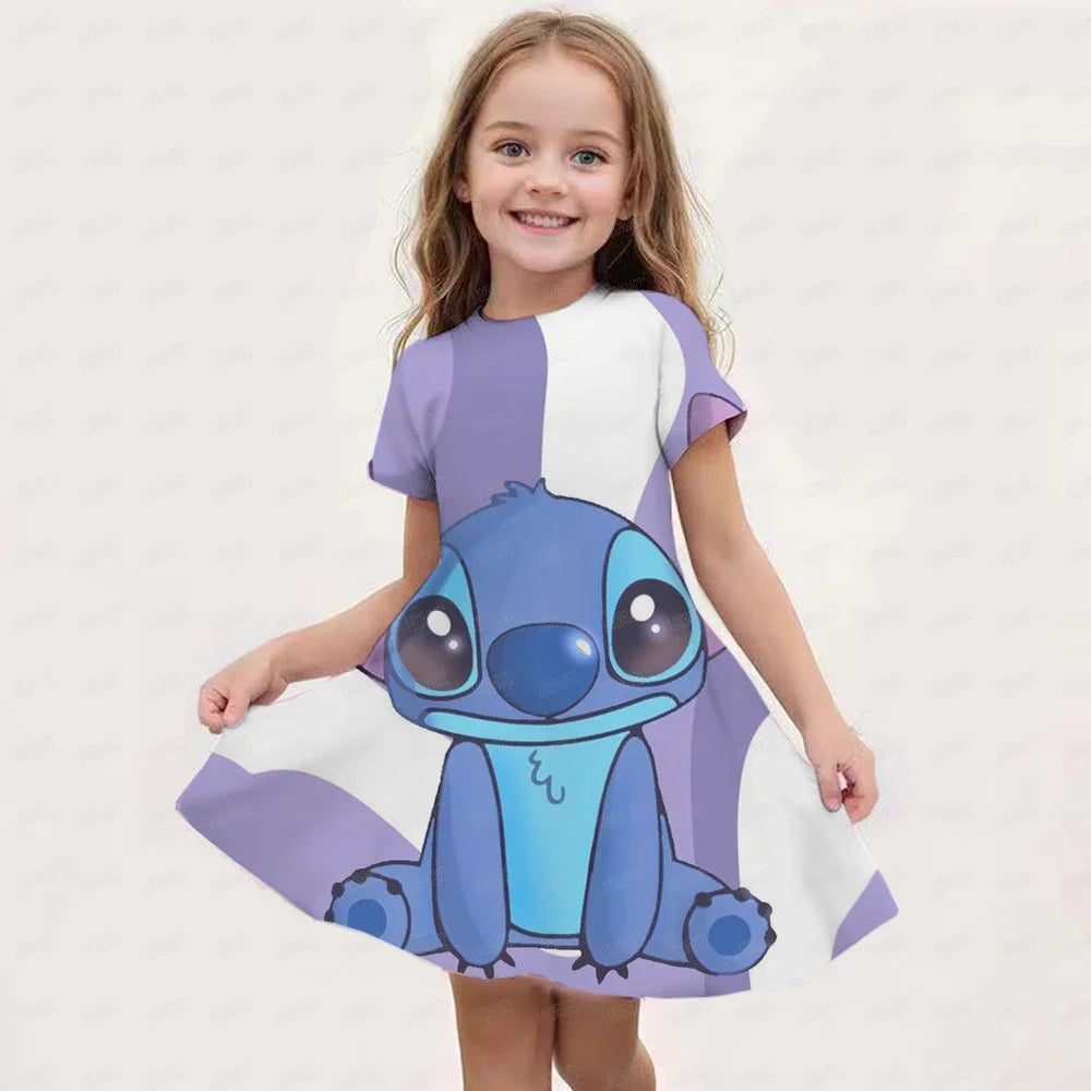 Stitch Girl Summer Dress | Princess Style | Ages 2 – 14