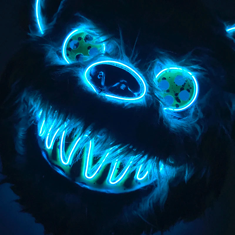 LED Halloween Masker – Eng Konijnen of Beer masker met Lichtgevende Verlichting