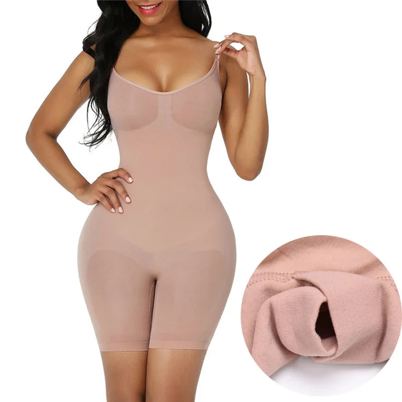 Customizable Seamless Women Bodysuit | Butt Lifter | Waist Trainer | Shapewear with Adjustable Straps