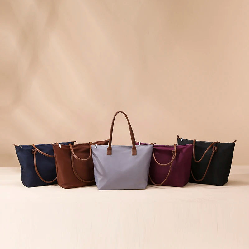 Luxury Canvas Shopper with Leather Handles | Spacious & Stylish