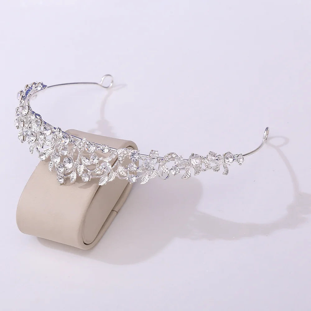 Luxe Barok Bruidskroon met Kristallen | Tiara voor Je Eigen verjaardag, Trouwdag, Gala of Fotoshoot