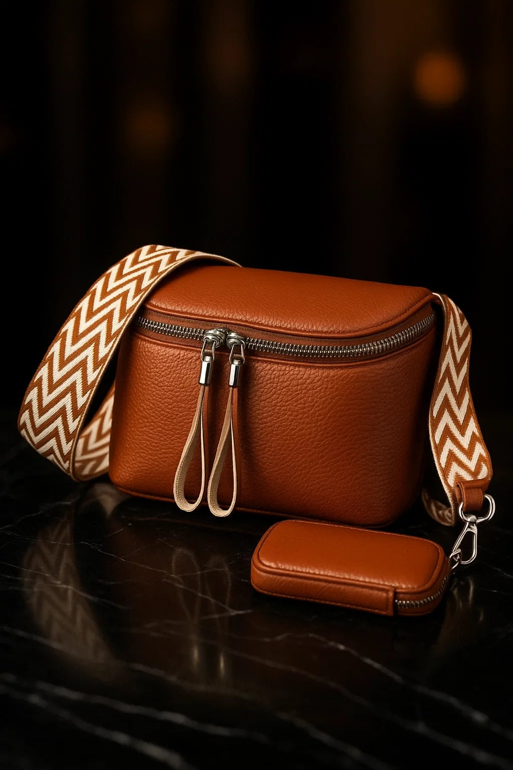 Luxury Crossbody Bag | 2-in-1 Shoulder Bag with FREE Purse