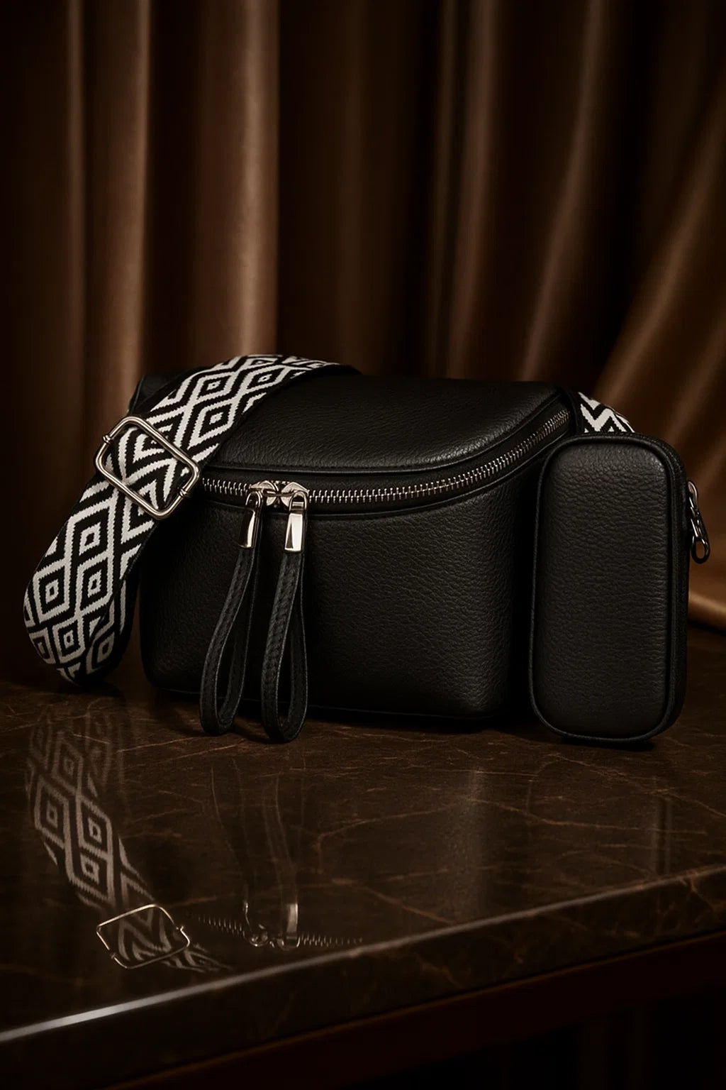 Luxury Crossbody Bag | 2-in-1 Shoulder Bag with FREE Purse