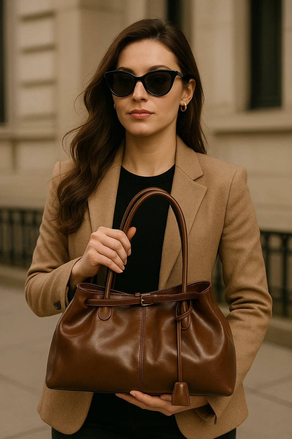 Luxe Vintage Schoudertas met Grote Capaciteit | Tijdloos & Elegant