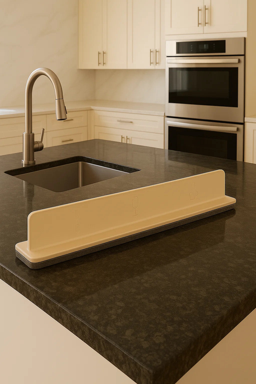 Siliconen Kraan Spatbescherming | Waterdichte Gootsteenbescherming met Zuignap